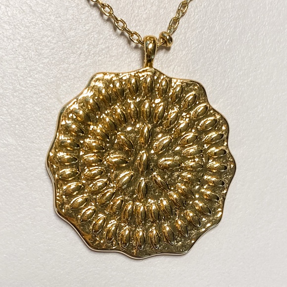 Gorjana Set of 2 Stackable Necklaces Medallion Necklace + Compass Necklace - Picture 10 of 12